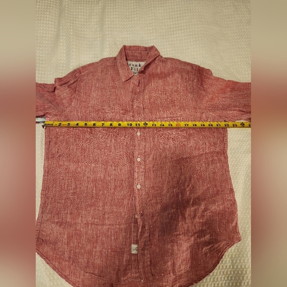 Women's Linen Relaxed Fit Frank & Eileen Button Up Size XS - Picture 7 of 13